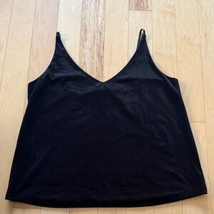NWOT Banana Republic black velvet tank top size medium